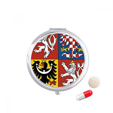 Imagem de Porta-comprimidos, porta-comprimidos, porta-remédios com emblema nacional tcheco