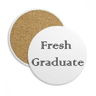 Imagem de Caneca de porta-copos Fresh Graduate From The University com proteção de mesa, pedra absorvente