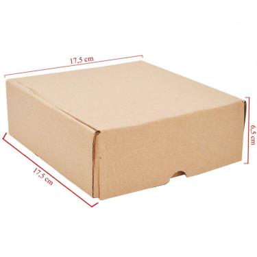 Imagem de Caixa De Papelão Sem Marca 50 Unidades Embalagens 17.5cm x 17.5cm x 6.5