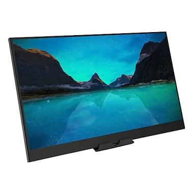 Imagem de Naroote Tela de exibição portátil, monitor portátil de 17,3 polegadas, HD 2K 2560x1440 165HZ HD interface multimídia tipo C suporte de parede