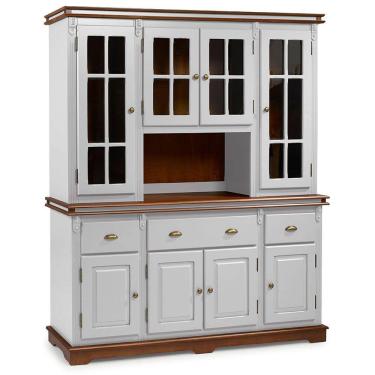 Imagem de Cristaleira Arca e Oratório com Nicho 8 Portas 3 Gavetas Manchester 2049 Linz Móveis - Off White/Imbuia