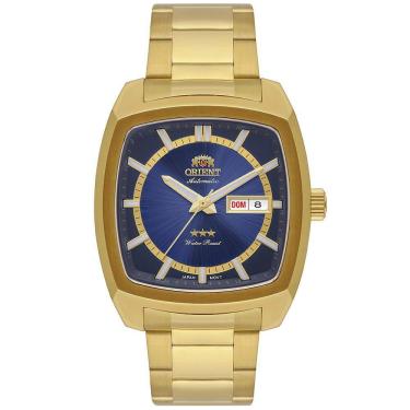 Imagem de Relógio ORIENT masculino automático azul quadrado F49GG031 D1KX