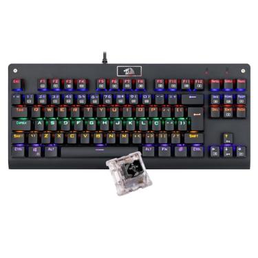 Imagem de Teclado Mecânico Redragon Dark Avenger Preto Iluminação Rainbow Switch Preto, K568R