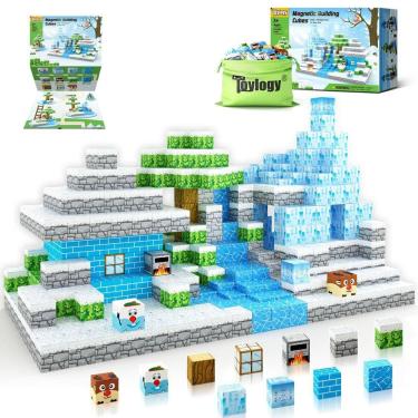 Imagem de Blocos magnéticos Toylogy Build Mine Magnet World Frozen Castl