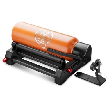Imagem de Daconovo RR2 Rolo rotativo a laser Gravador a laser Rolo rotativo de eixo Y 360 ° girando para 1-150 mm Diâmetro de gravação diferente 7 ajustes de engrenagens para gravação a laser Latas de objetos