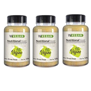 Imagem de W Vegan Nutritional Yeast Flocos Sabor Ervas Finas 120G