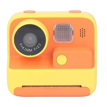 Imagem de Câmera de impressão instantânea para crianças, câmera digital de vídeo selfie de 48 MP com lente dupla, câmera infantil de tinta zero com cordão de papel impresso para meninas e meninos, câmera