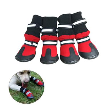 Imagem de OATIPHO Dog Boots Sapatos De Meia Anti-cão Botas De Cachorro Sapatos De Cachorro Shoes for Dogs Sapatos Para Cães Ao Ar Livre Botas Quentes Para Animais De Estimação Pata Samoieda