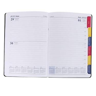 Imagem de NAMOARLY 2022 bloco de notas portátil dia de ação do planejador mensal calendário cadernos caderno de bolso caderno de trabalho caderno de agendamento agenda de casa caligrafia