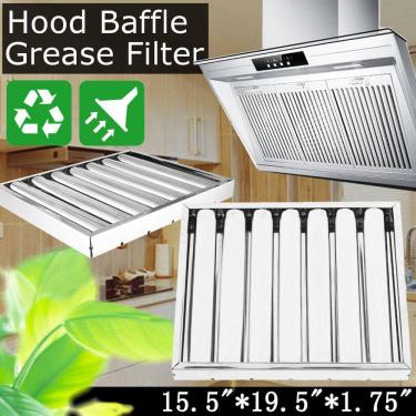 Imagem de Filtro de prata 40x50x5cm aço inoxidável exaustor comercial Grea