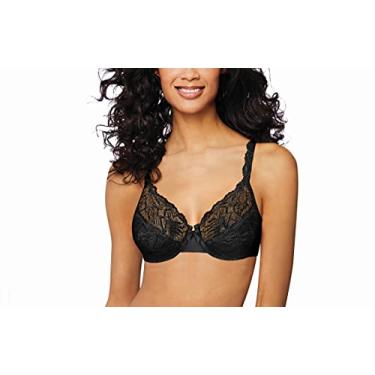 Imagem de Bali Sutiã feminino de renda Desire sem espuma com aro Df6543, Preto, 40C