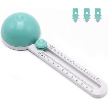 Imagem de Cortador circular artesanal, cortador circular de bússola para ferramenta de corte circular de papel para cartolina