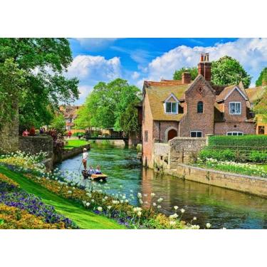 Imagem de HUADADA Quebra-cabeças para adultos 1000 Peças, Westgate Gardens, Pôster em tamanho real, Encaixe perfeito, Letra no verso, Decoração para o lar, Brinquedo para homens, mulheres e idosos (70x 50 cm)