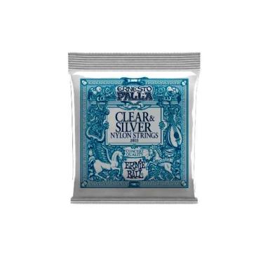 Imagem de Encordoamento P/violão Clássico Ernesto Palla Clear And Silver Nylon Média Ernie Ball P02403 [F108]