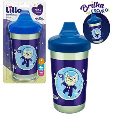 Imagem de Lillo Copo Antivazamento Max Brilha No Escuro 320Ml - Azul