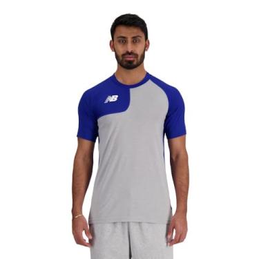 Imagem de New Balance Camisa de beisebol masculina Ss Asym, Team Royal, M