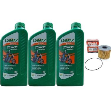 Imagem de Filtro Oleo Fram Ch 6000, 3 Litros De Oleo 20w50 Gs 500