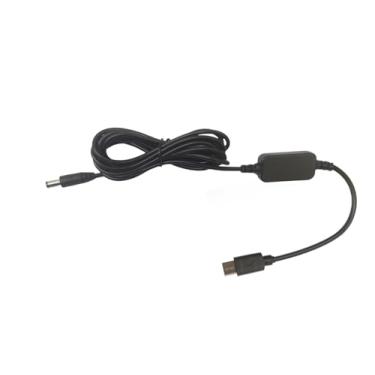 Imagem de Adaptador alimentado por USB para câmera de carro de bebê, cabo de câmera de carro (tipo c) DC5521 para USB c 12 V adaptador de cabo (2,5 m) suporta apenas porta de acendedor de cigarro, não monitor e
