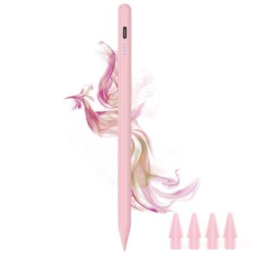 Imagem de Caneta Stylus para iPad 9º e 10º – Lápis de carregamento tipo C para iPad Palm Rejection Active Pen compatível com Apple iPad 6/7/8/9/10 (2018-2024), iPad Air 3/4/5, iPad Mini 5/6, iPad Pro 27.9