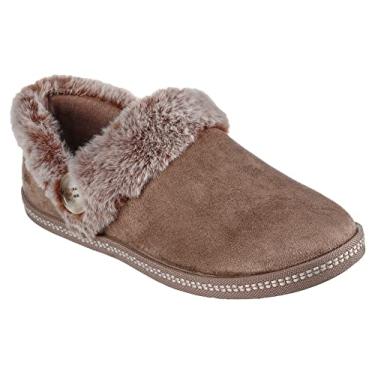 Imagem de Skechers Pantufa feminina aconchegante Campfire - Fresh Toast, Cinza-escuro, 35