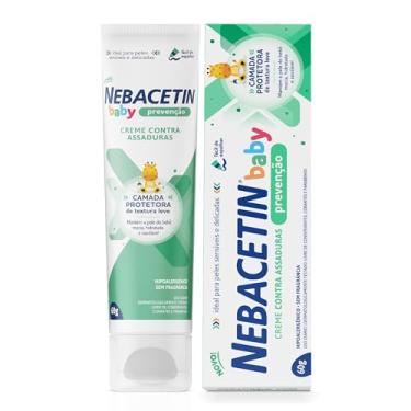 Imagem de Nebacetin Baby Prevenção Pomada Contra Assaduras 60g - Pele Macia Hidratada e Saudável, Para Peles Sensíveis e Delicadas do Bebê