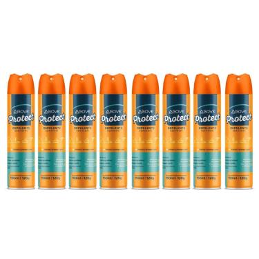 Imagem de Kit 8 Repelente Spray Protect Above Secagem Rápida 150Ml