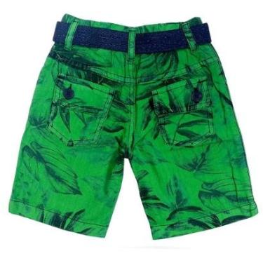 Imagem de Short Look Jeans c/ Cinto Collor - 5P - VERDE-Unissex