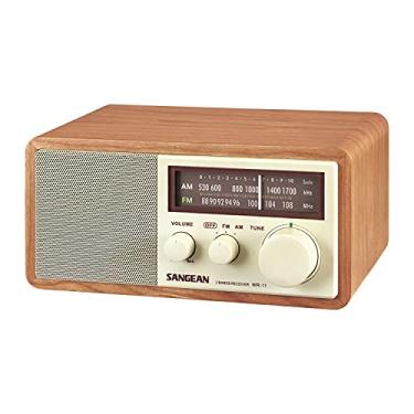 Imagem de Sangean Rádio Analógico De Mesa Am/Fm Com Gabinete De Madeira Wr-11 De Madeira