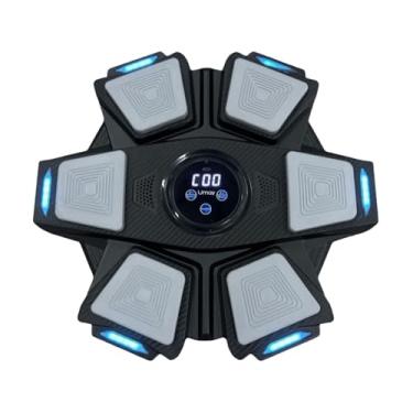 Imagem de Fancyes Máquina de boxe musical, alvo de parede, foco de treinamento, alvo de reação, saco de areia montado na parede, adultos, treinador de boxe inteligente, Preto Branco