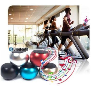 Imagem de Caixa De Som Metal Mini Bluetooth Academia Malhação Treino - Concise F