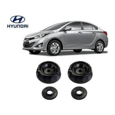 Imagem de 2 Coxim Rolamento Suspensão Dianteira Hyundai Hb20s 2012 2013 2014 201