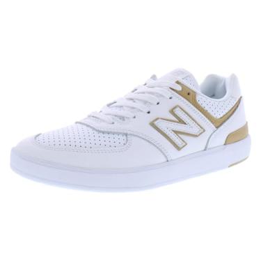Imagem de New Balance Tênis masculino CT574 V1, Branco/Marrom, 41