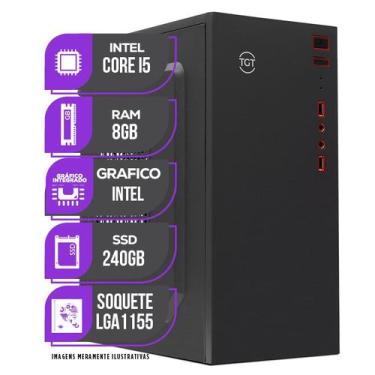 Imagem de PC Computador CPU Intel Core I5, 8GB Memória ram, SSD 240GB - Mancer
