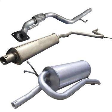 Imagem de Kit Tubo + Abafador + Traseiro Palio Weekend 1.8 8v 2011 Adi - ScapJá