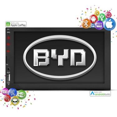 Imagem de Central Multimidia 2 Din Mp5 Carplay Android Auto Wifi Byd - First Opt