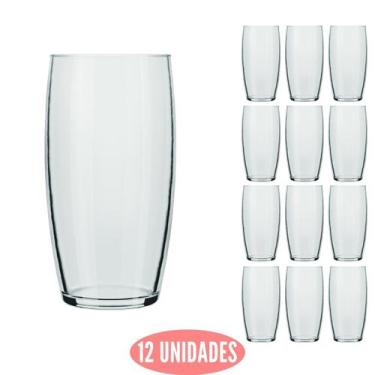 Imagem de Conjunto 12 Copo Vidro Oca Transparente 300ml Nadir Agua - no brand