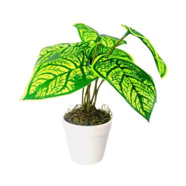 Imagem de Arranjo de Planta Artificial em Vaso de Plástico - Melhores Ofertas , 