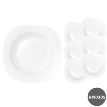 Imagem de 6 Pratos Opaline Plaza Fundo 22cm Restaurante Almoço - Nadir Figueired