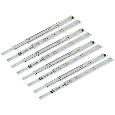 Imagem de Kit 8 Corrediça Gaveta 25cm Larga Trilho Telescópico 4 Pares - HD - Co
