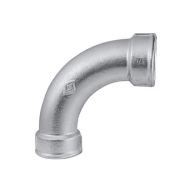 Imagem de Curva 90º 1.1/4 Galvanizada Fêmea x Fêmea - Bsp - Segurimax