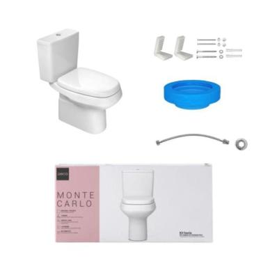 Imagem de Kit completo Bacia c/ Caixa Acoplada Monte Carlo Branco Deca - DECA LO