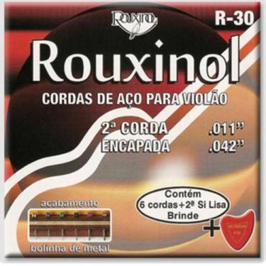Imagem de Encordoamento rouxinol violao aco encapado c/niquel .011/.042 r30 - h-