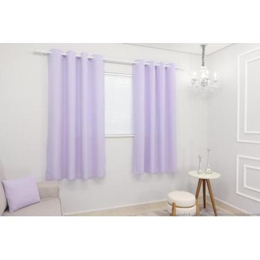 Imagem de Cortina Lana Lilás Oxford 300X180 Para Sala/Quarto - Fabritex