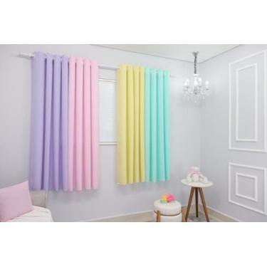 Imagem de Cortina Colorida Oxford Arco-Íris 600X180 P/Varão Fabritex, Varão