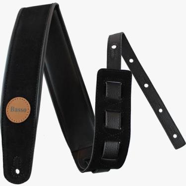 Imagem de Correia Basso Estofada CLA Suede p/ Guitarra, Baizo, Violão Conforto, 