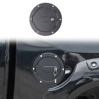 Imagem de Tampa de reposição de tanque de combustível para carro, tampa de bloqueio antirroubo compatível com Toyot@ Tundra 2017-2021 Tampa de porta de tanque de gás com trava de porta de tanque de combustível