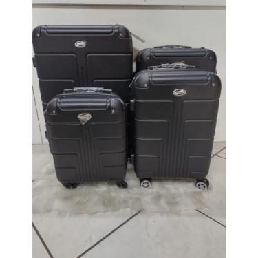 Imagem de Jogo de malas de viagem 4 pecas fibra - Frabags , Preto