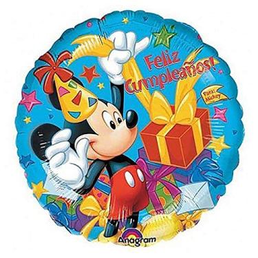 Imagem de Anagram Balão de alumínio Mickey Feliz Cumpleanos, 45 cm, multicolorido