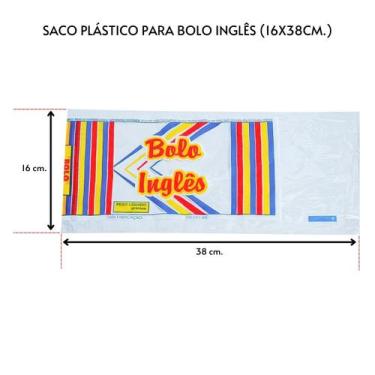 Imagem de Saco plástico para bolo inglês 16x38cm. com 100 un. - TAMAROZZI EMBALA