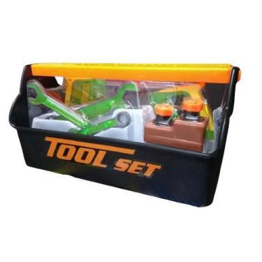 Imagem de Kit maleta de ferramentas infantil engenheiro com acessórios - cute to